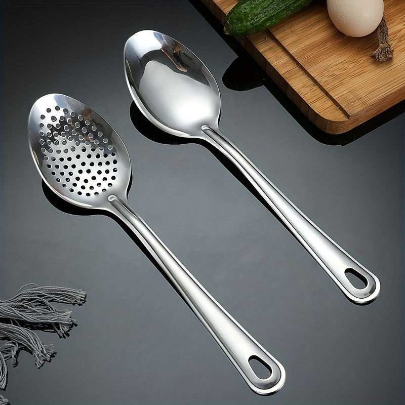 4pcs Serving Spoons Set 24 89 Cm Large Stainless Steel Buffet Dinner Restaurant
