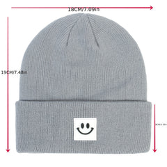 Toddler Beanie Knit Hat Smiley Face Winter Cap
