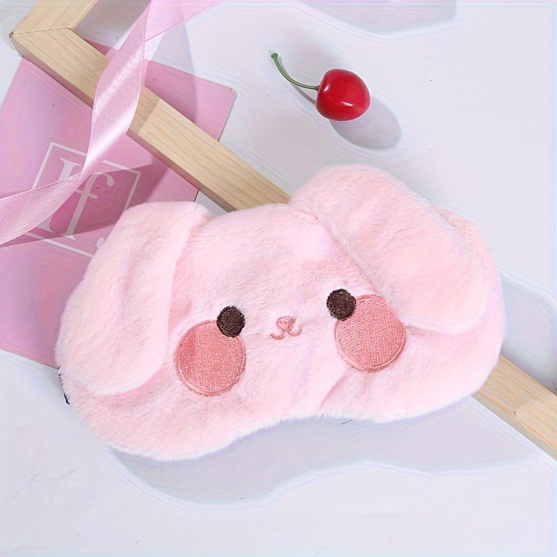 Cartoon Animal Eye Mask Soft Blackout Blindfold for Travel Rest Nap