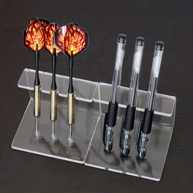 2pcs Acrylic Dart Display Stand Ballpoint Pen Holder