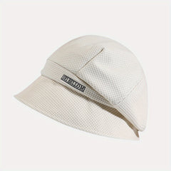 Letter Embroidery Bucket Hat Vintage Beret Lightweight Fisherman Cap