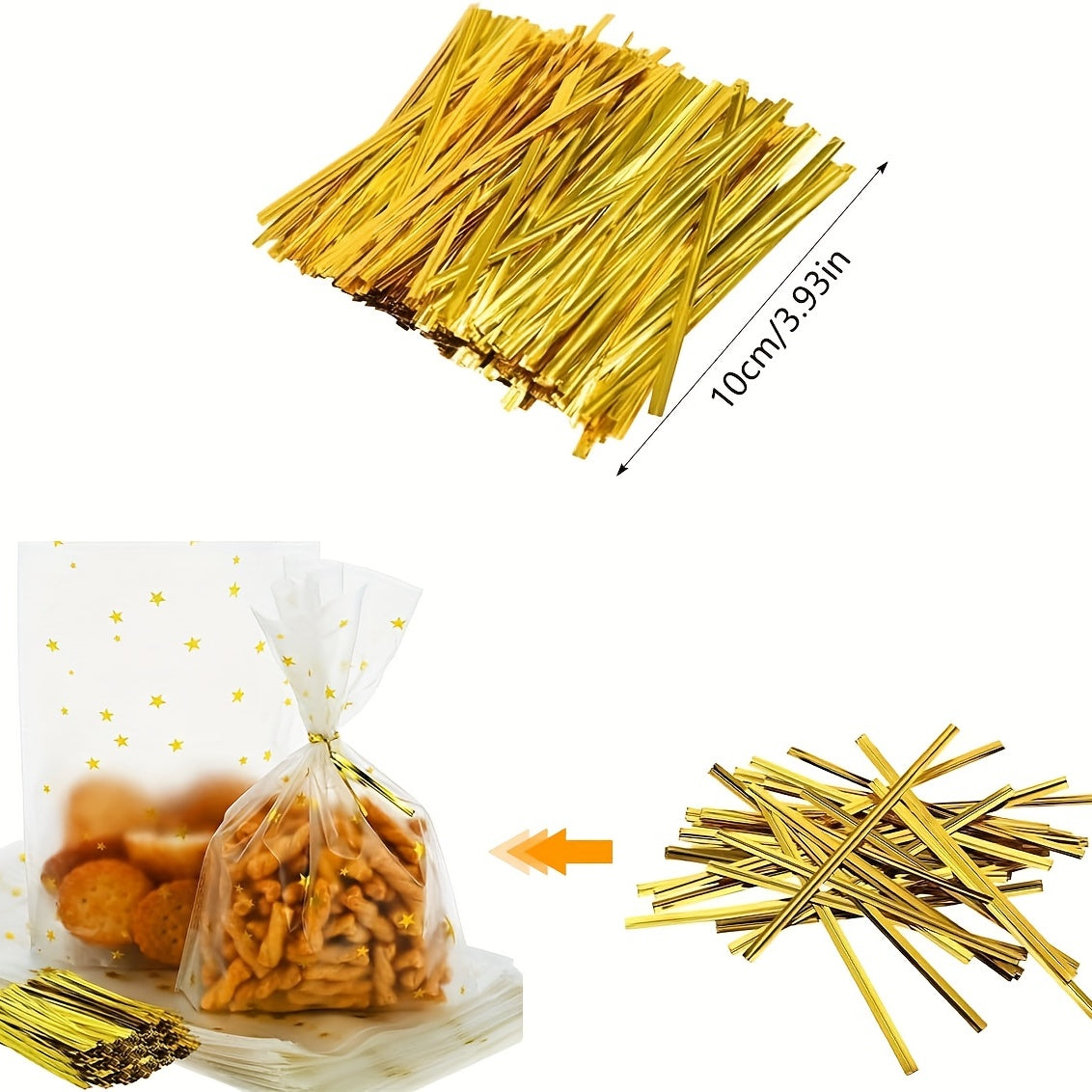 800pcs Metal Strapping Bag Seal Bag Clip Gift Wrapping