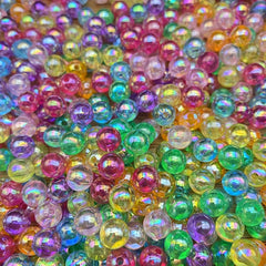 100pcs 8mm Colorful Transparent Beads DIY Jewelry Making
