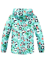 Girls Tie Dye Zip Up Hooded Jacket, Waterproof, Spring/Fall Outdoor Sports