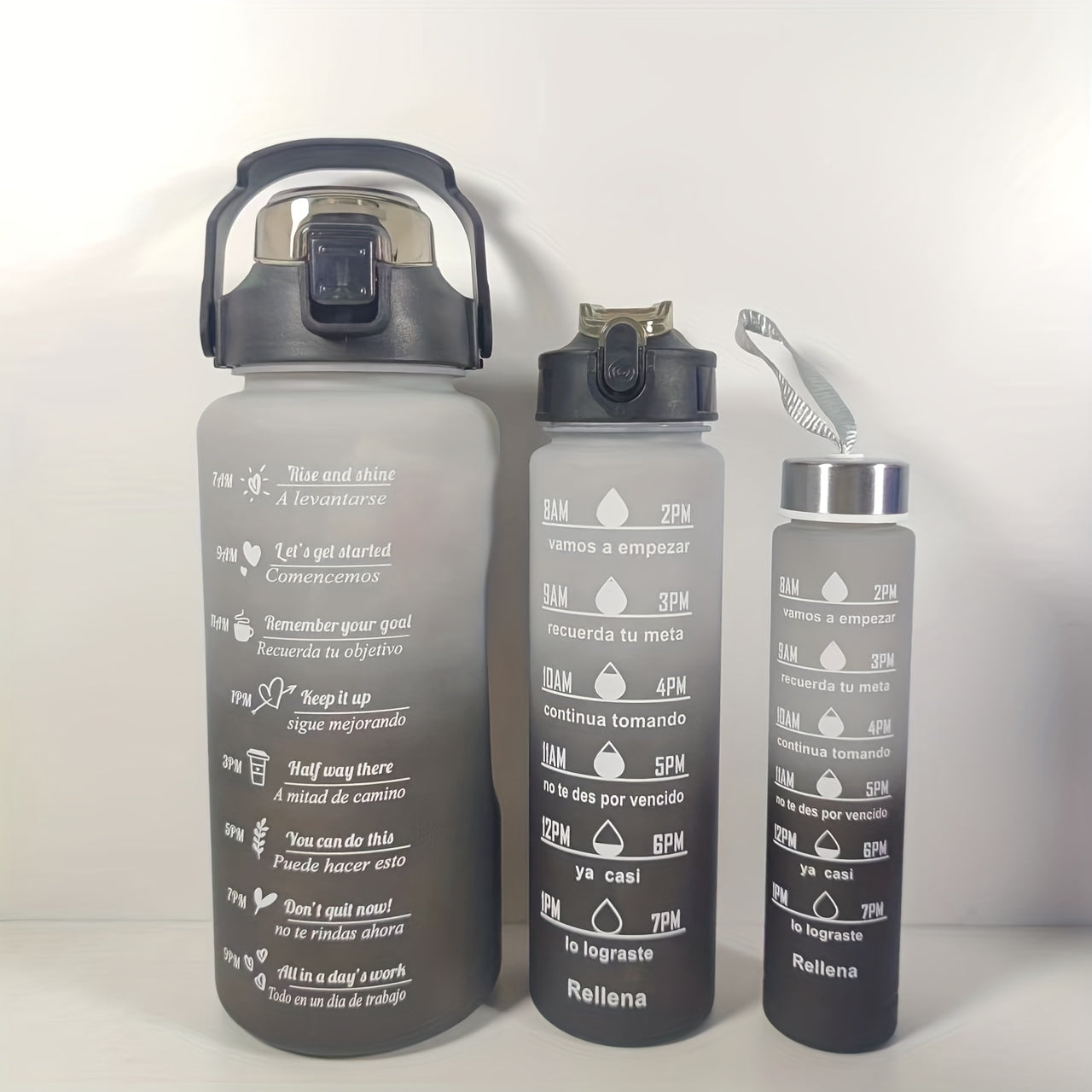 High Temp Resistant Gradient Water Cup 2000ml Leak-Proof Portable