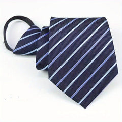 Men's Business Casual Zipper Necktie
