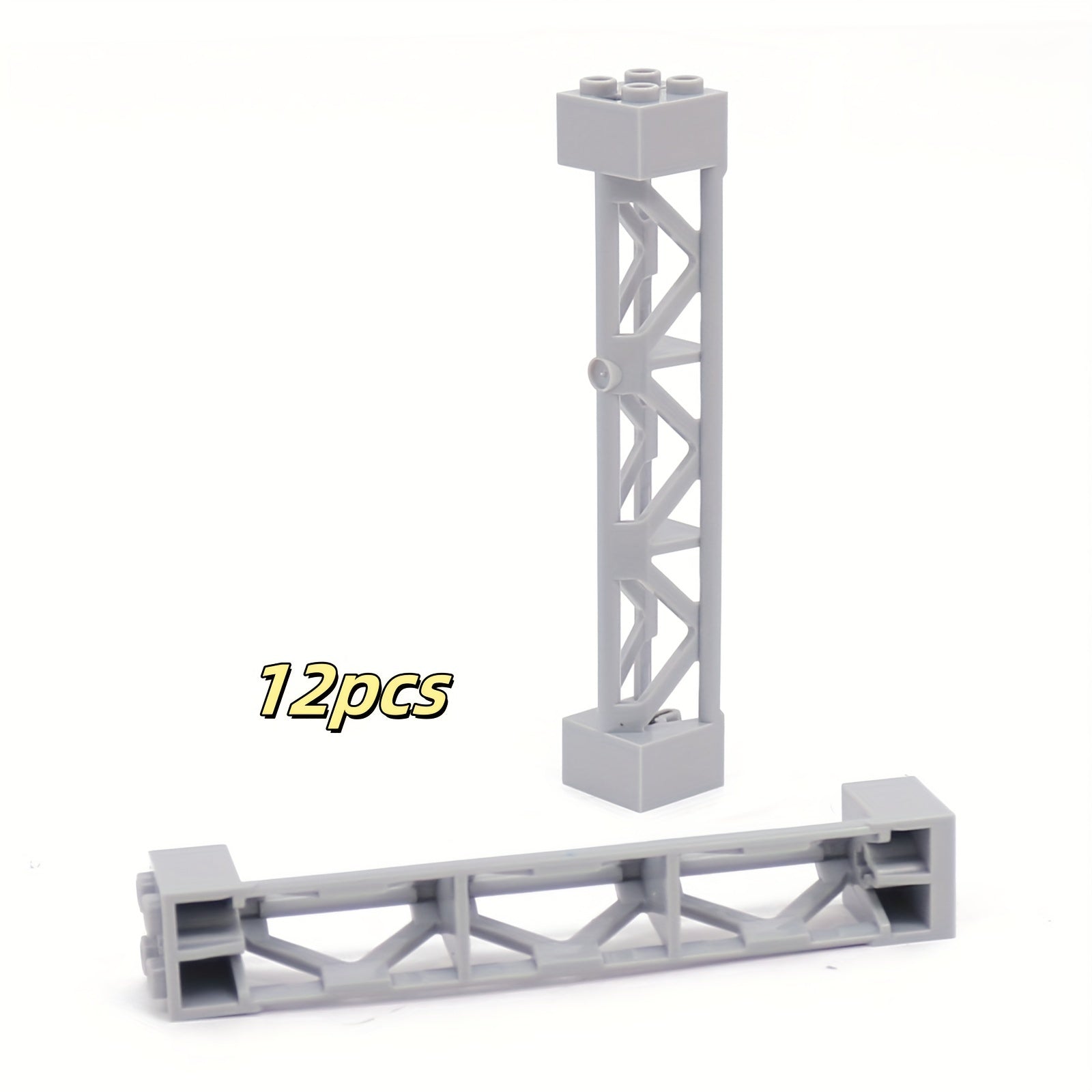 12pcs Mixed ABS Support Column Brackets for DIY Building Blocks