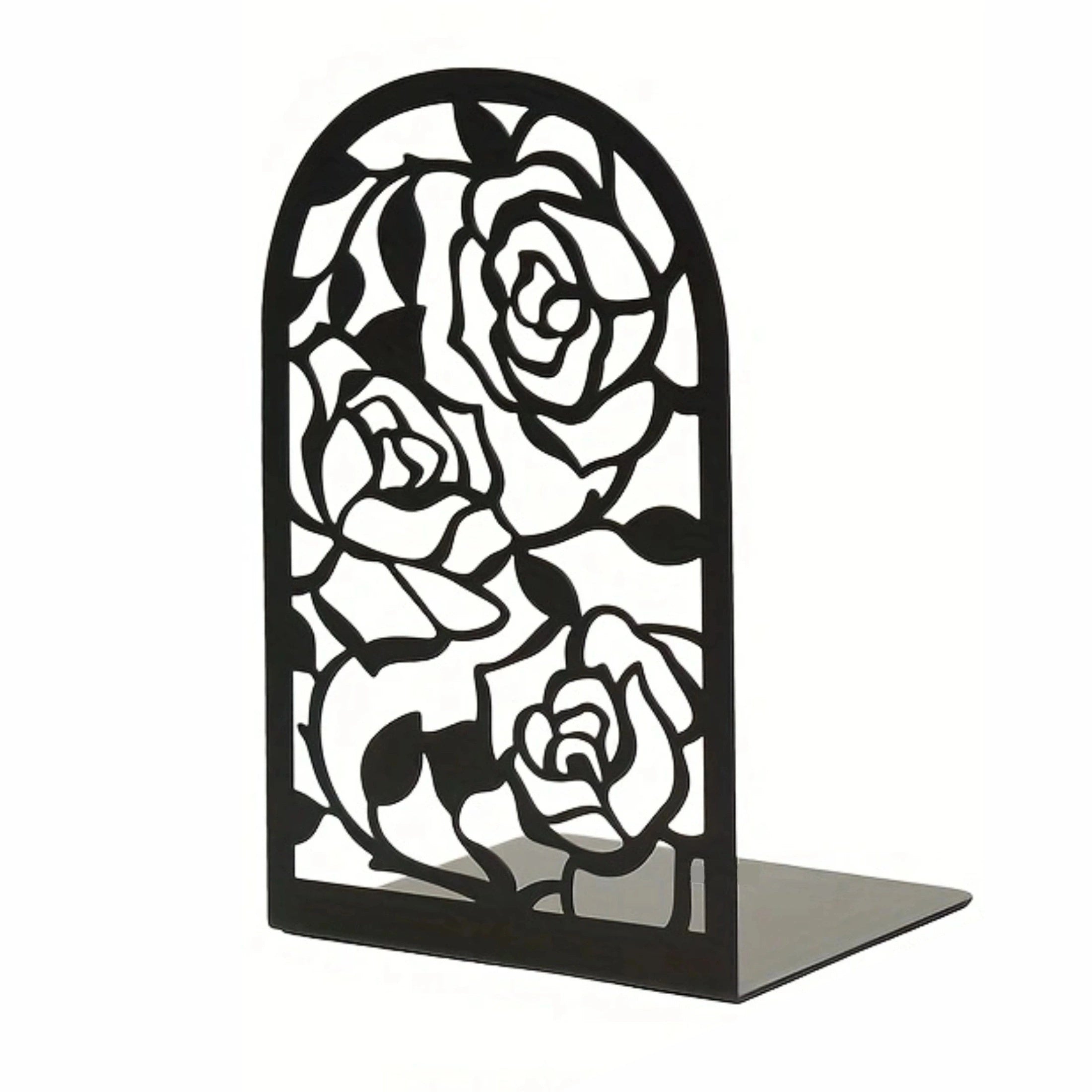 Rose Metal Bookends Desktop Storage Bookshelves