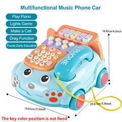 Baby Musical Phone Car Toy Educational Early Education Simulation Machine