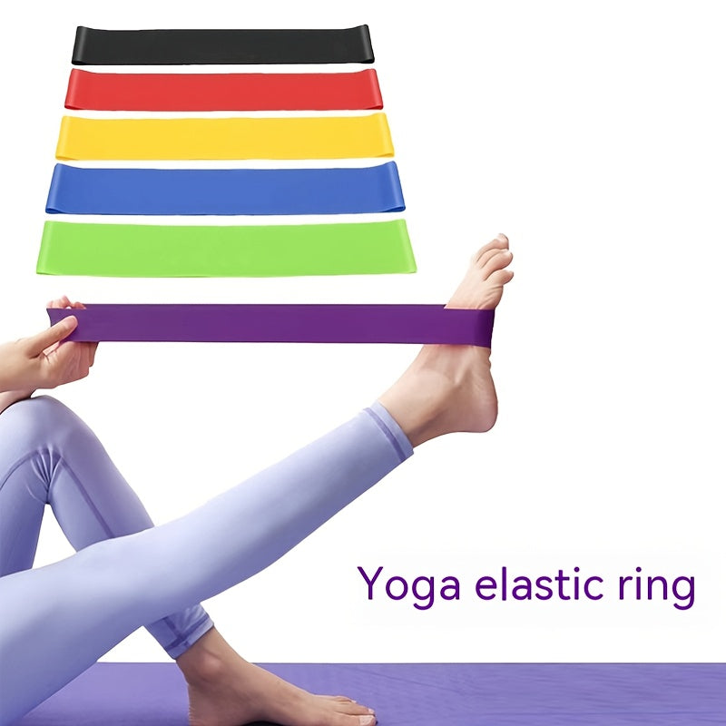 Yoga Elastic Resistance Belt Fitness Stretching Ring for Hip Lifting Squats