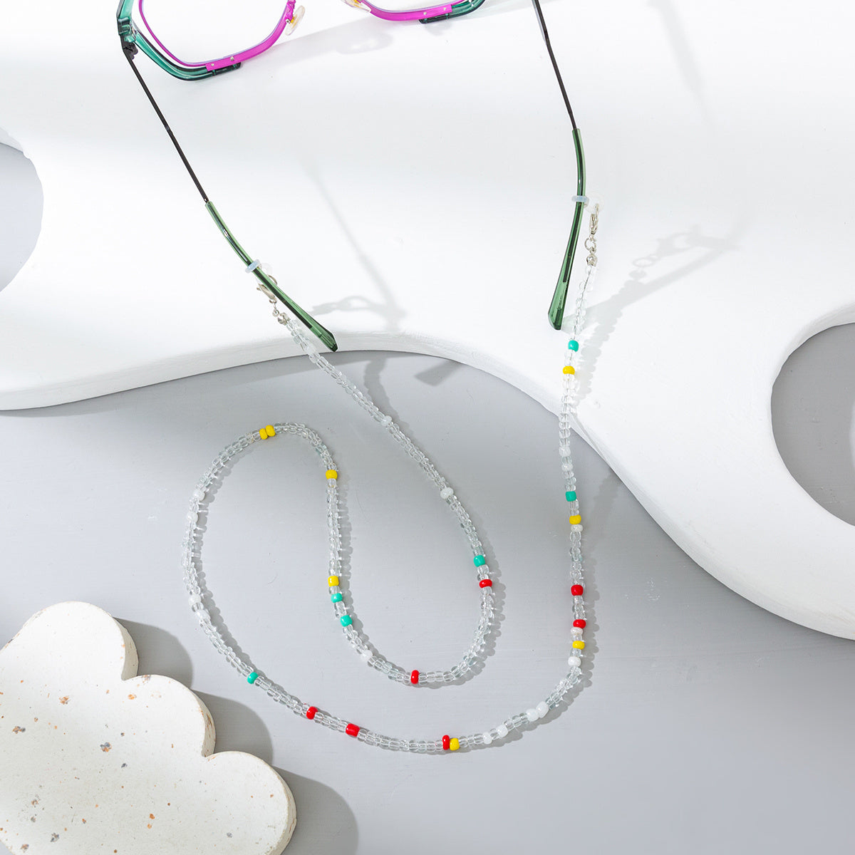 Colorful Beaded Glasses Chain Strap for Women Girls