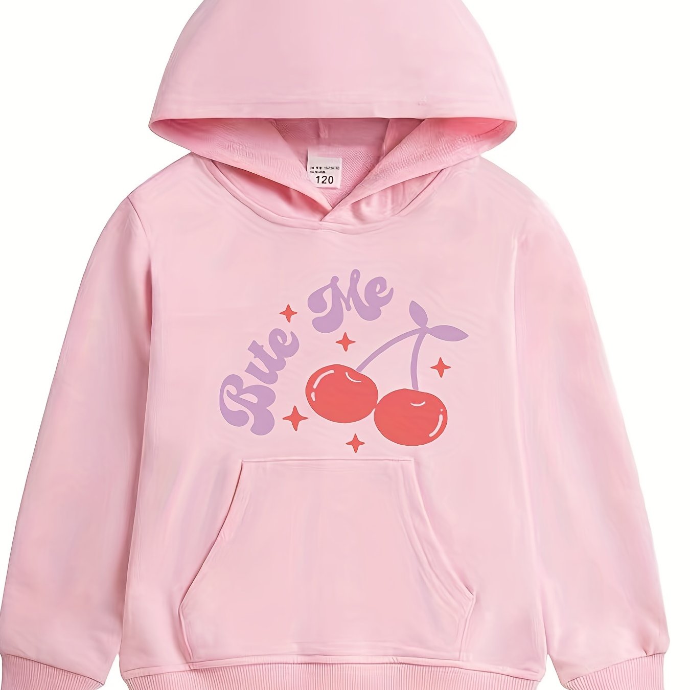 Sweet Berry Pattern Smart Hoodie For Girls