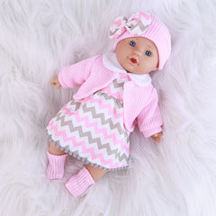 Realistic Chick Style Reborn Baby Doll with Soft Body & Clothes Set