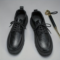 Men's Leather Derby Shoes Wear resistant Non Slip Dress Shoes