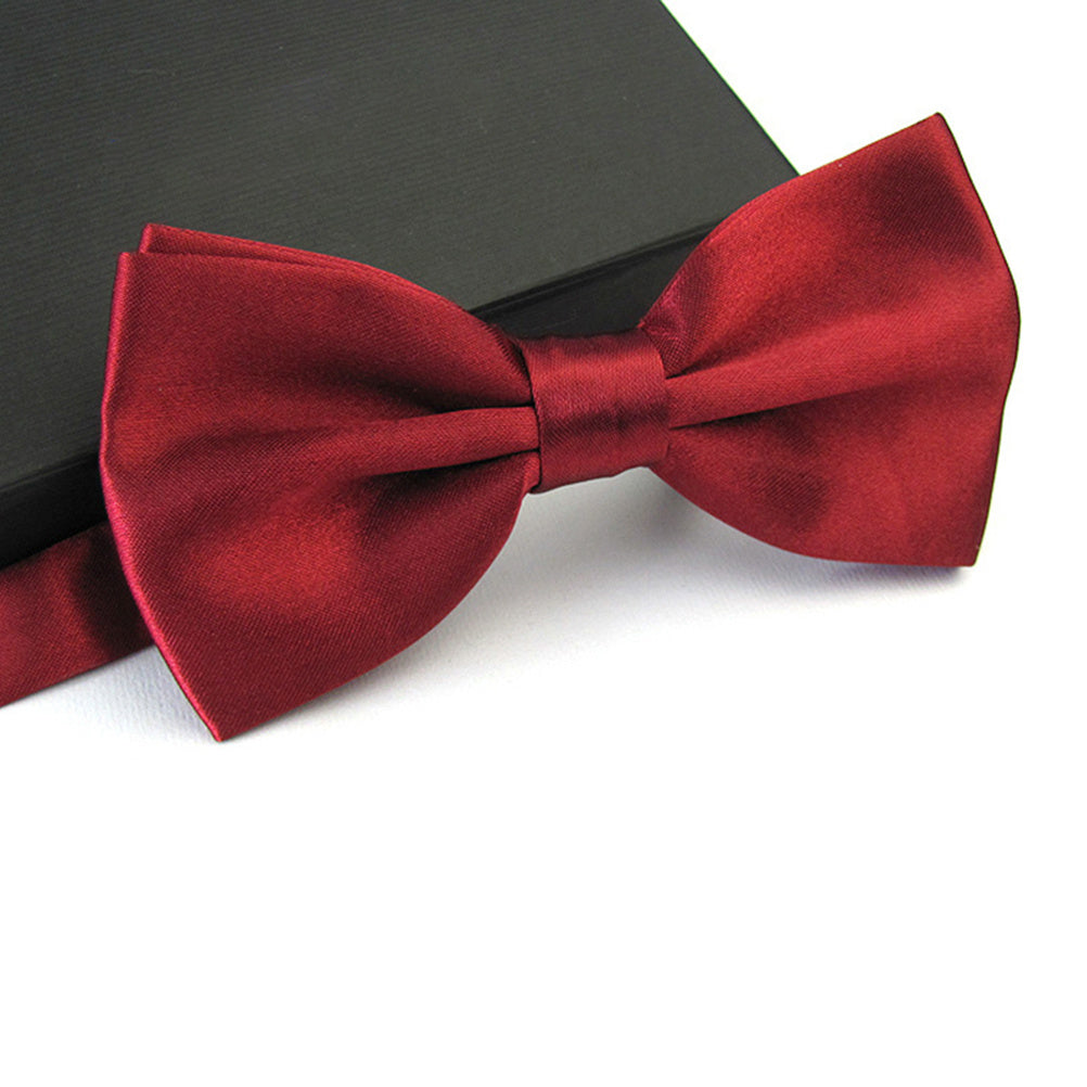 Men's Satin Solid Adjustable Tie Wedding