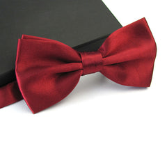 Men's Satin Solid Adjustable Tie Wedding