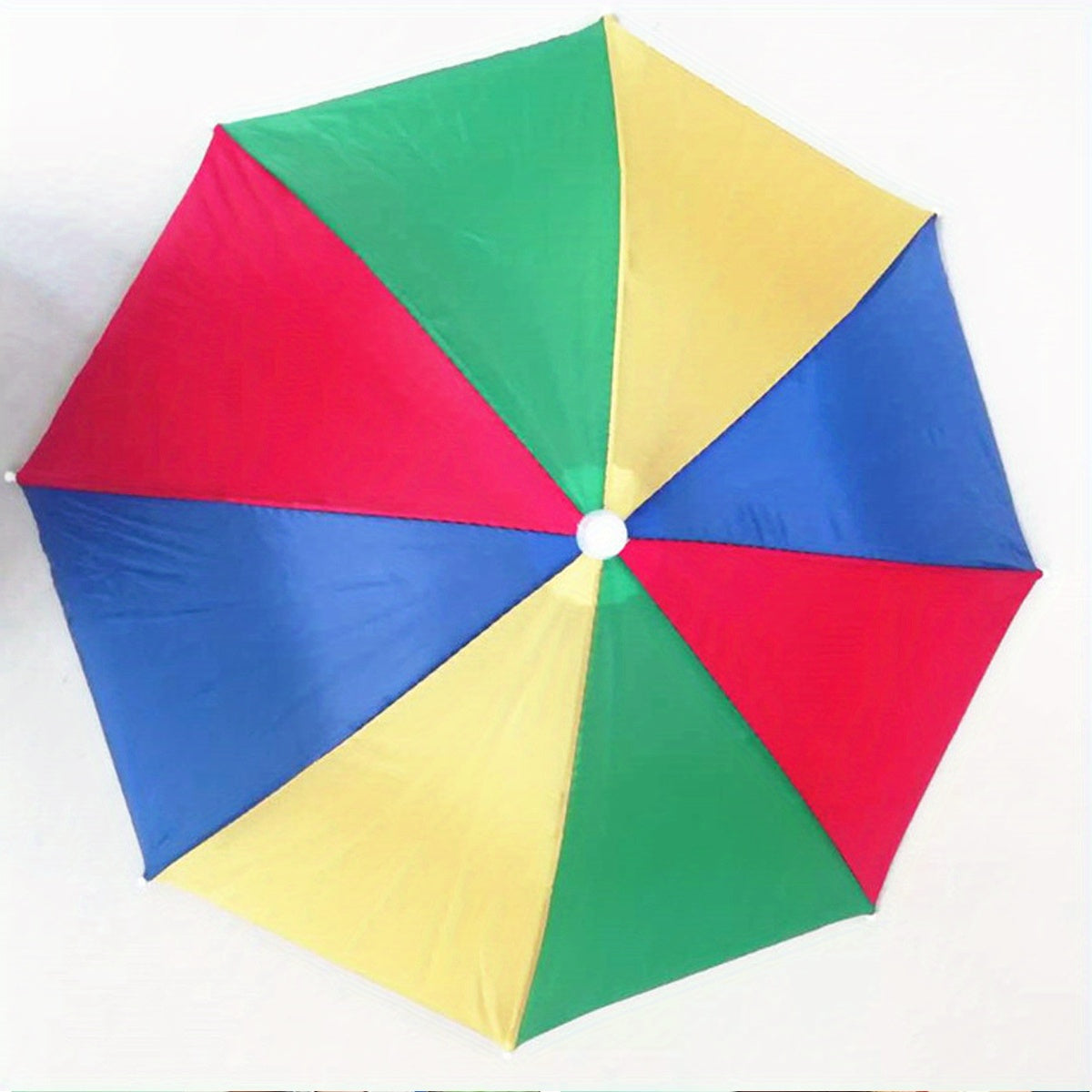 Adjustable Rainbow Umbrella Hat for Sun Protection