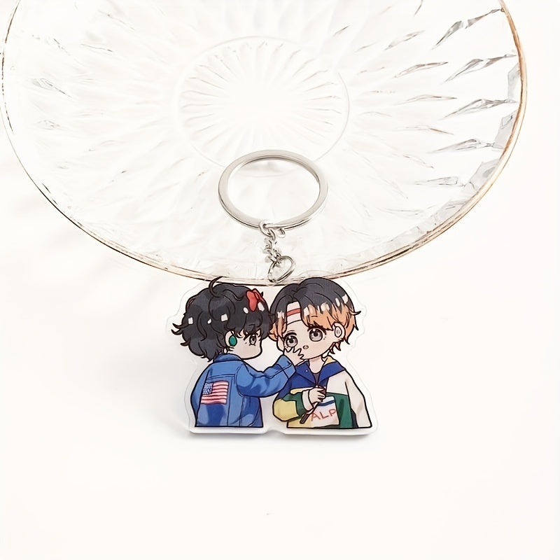 Cartoon Acrylic Keychain Pendant Anime Key Chain Bag Accessories