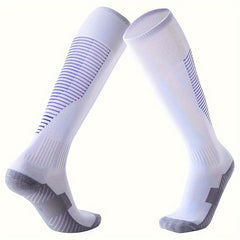 Men's Over The Knee High Sport Socks Sweat Absorbing Comfy Breathable