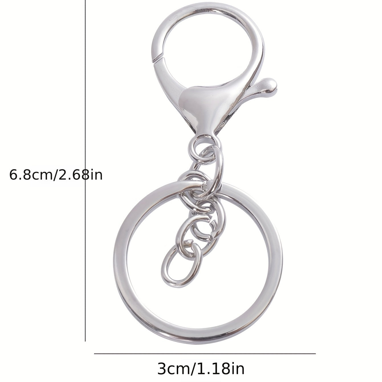 Keychain Accessories Set Split Rings Lobster Clasp DIY Accessories