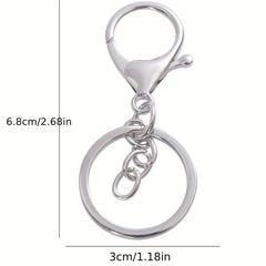 Keychain Accessories Set Split Rings Lobster Clasp DIY Accessories