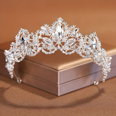Bridal Rhinestone Silvery Headband Queen Princess Crown Head Jewelry Tiara