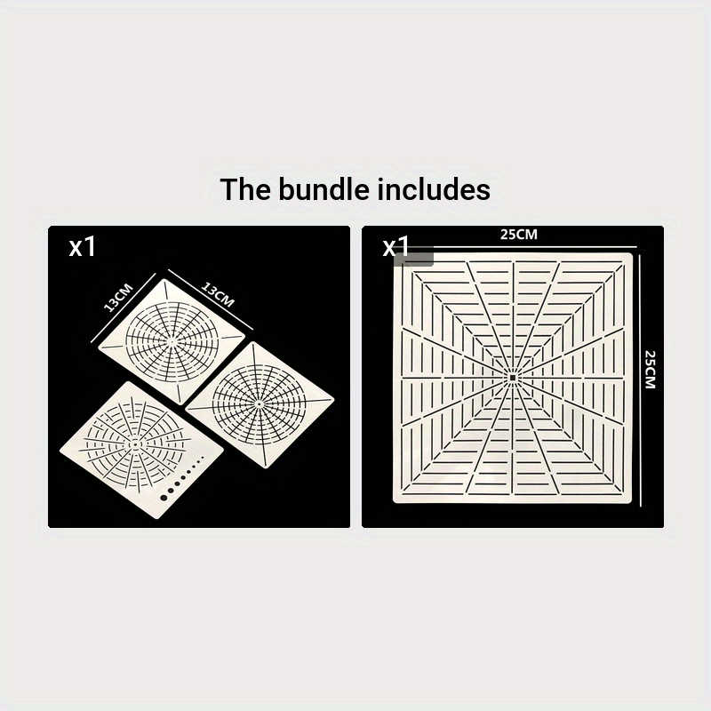 Stencils Painting Templates Reusable PET DIY Rock Scrapbook Tools