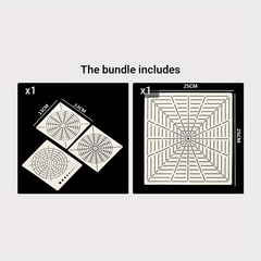 Stencils Painting Templates Reusable PET DIY Rock Scrapbook Tools