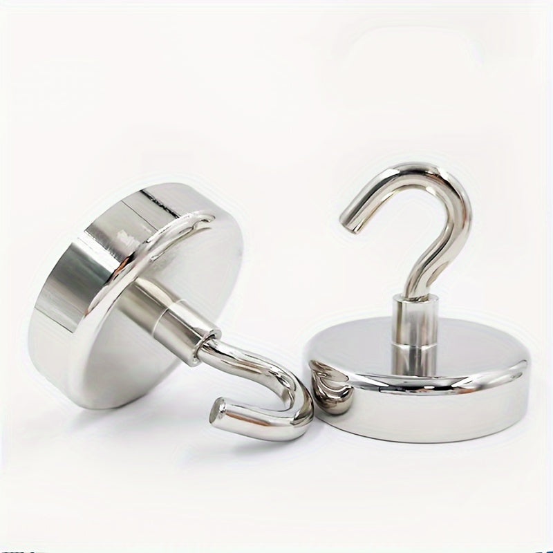 2pcs Heavy Duty Magnetic Hook Ultra Strong Neodymium Industrial Hook