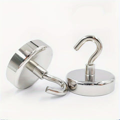 2pcs Heavy Duty Magnetic Hook Ultra Strong Neodymium Industrial Hook