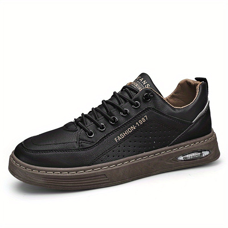 Men's Skate Shoes Grip Lace up Sneakers