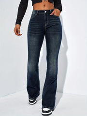 Curvy High Waist Bootcut Flare Jeans