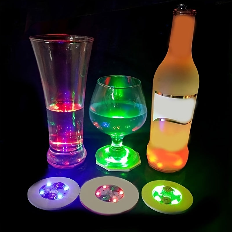 LED Coaster Flashing Light Up Pad for Bottle Wine Glass