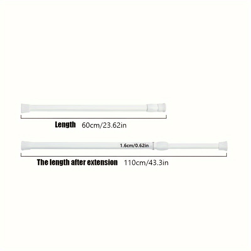 Telescopic Curtain Rod for Bathroom and Bedroom Punch-Free
