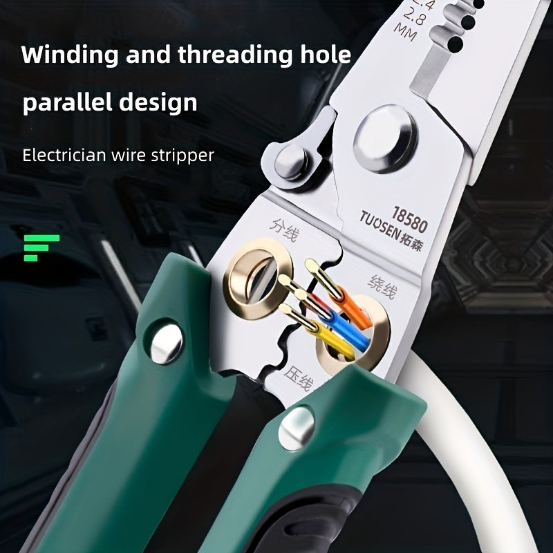 Electrician Pliers Wire Stripper Cutter Tool Stainless Steel
