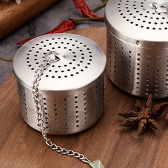Stainless Steel Tea Strainer Infuser with Fine Mesh and Chain Hook