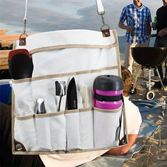 Camping Utensils Organizer Bag Spatula Spoon Storage Canvas Bag