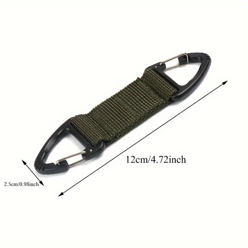 2pcs Nylon Webbing Buckle Quick Release Keychain For Camping Hiking
