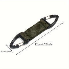 2pcs Nylon Webbing Buckle Quick Release Keychain For Camping Hiking