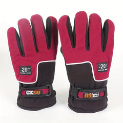 Cycling Ski Gloves Winter Warm Windproof Thickened Gloves