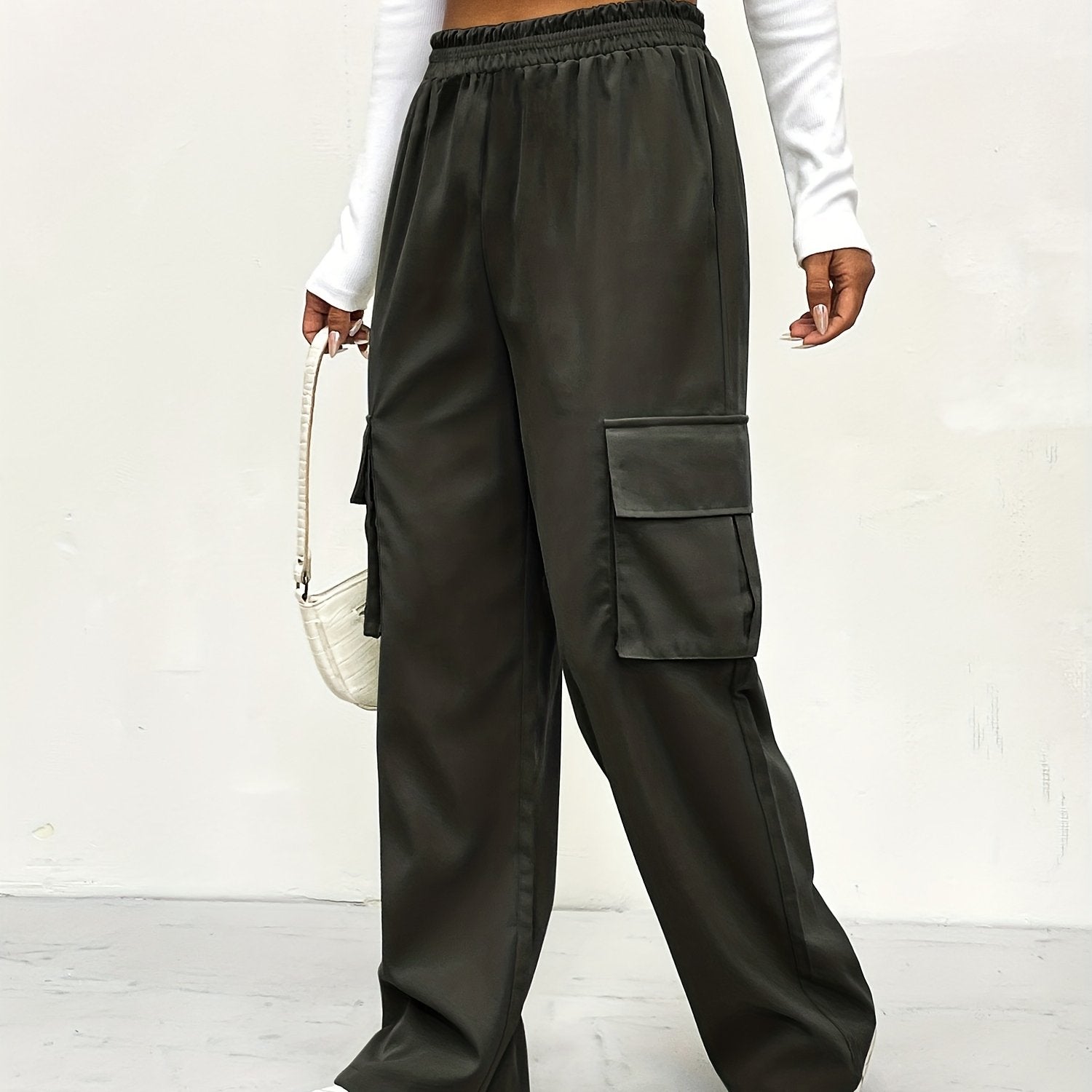 Y2K High Waist Cargo Pants for Women