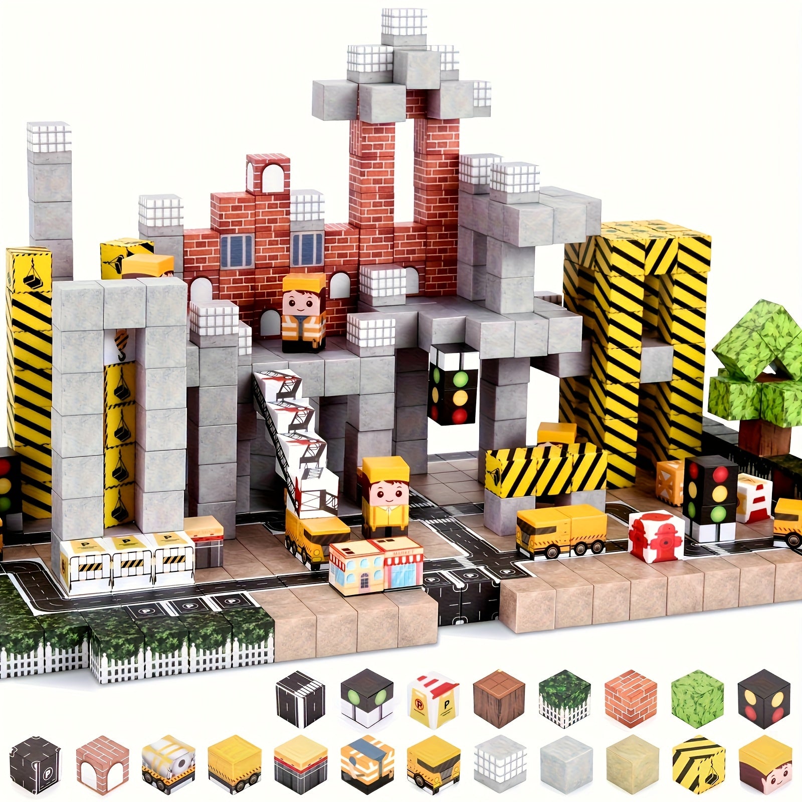 128pcs Magnetic Building Blocks Enhance Imagination and Creativity Sensory Toy