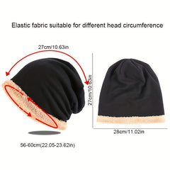 Winter Knitted Beanie Hat & Scarf Set for Men and Women