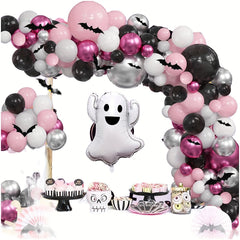 Pink Ghost Halloween Balloon Set for Girls Party Decoration