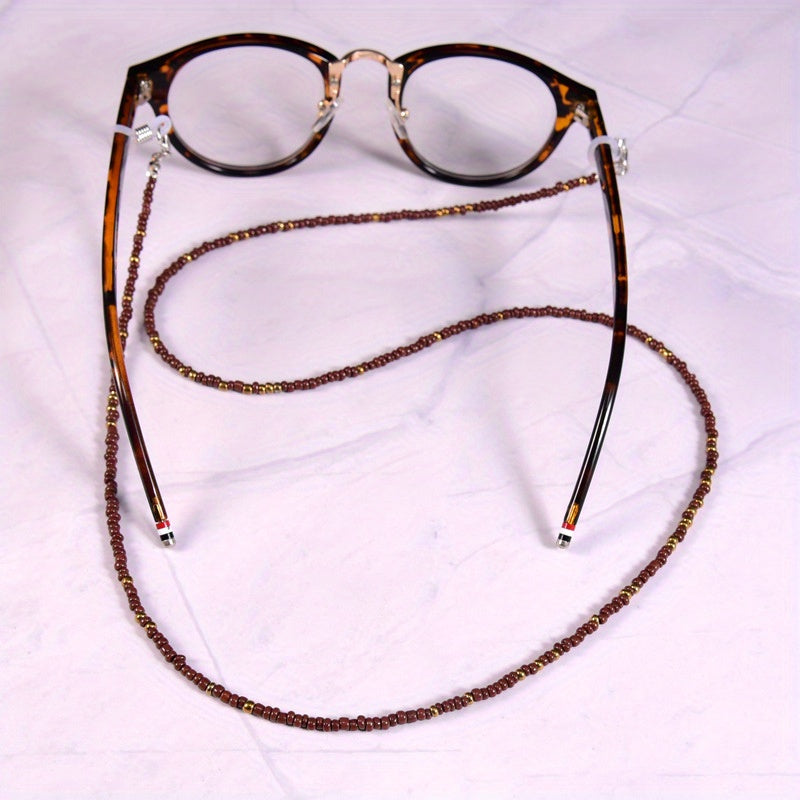 Beaded Glasses Chain Block Glasses Rope Lanyard Neck Strap Glasses Hanging Rope