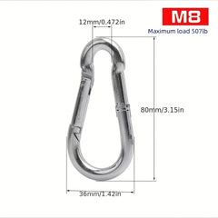 Heavy Duty Spring Hook Buckle for Yoga Hammock Chair Sandbag Swing