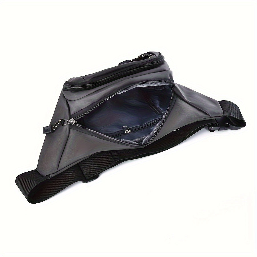 Men's Waist Pack Oxford Cloth Sports Chest Bag Large Capacity Crossbody Backpack