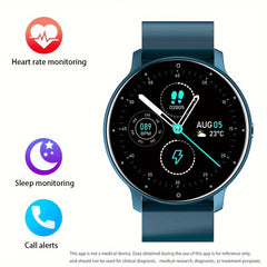 Waterproof Smart Watch Full Touch Screen Silicone Band