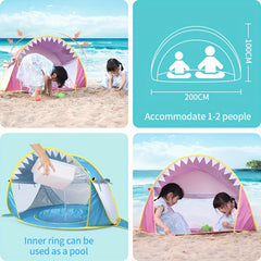 Kids Automatic Quick Open UV Protection Tent