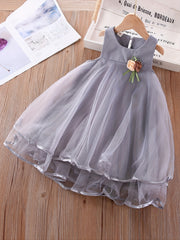 Rose Decor Princess Dress For Girls Birthday Dresses Party Ball Gown